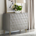 Meuble console moderne gris à 3 tiroirs – 1 personne