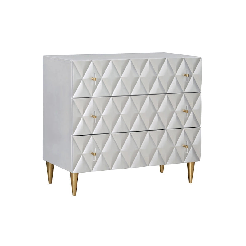 Meuble console moderne gris à 3 tiroirs – 1 personne