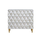 Meuble console moderne gris à 3 tiroirs – 1 personne