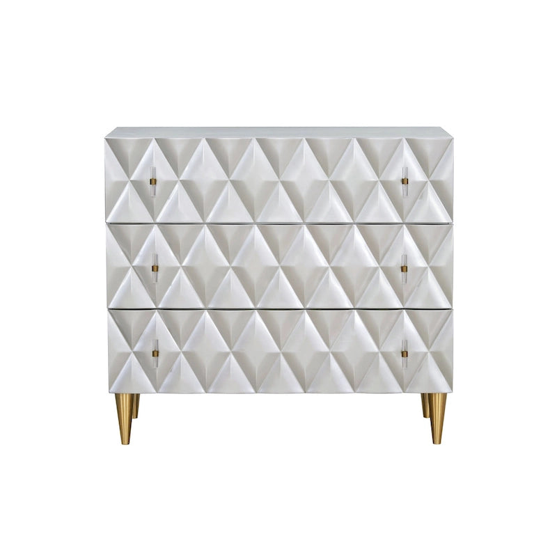 Meuble console moderne gris à 3 tiroirs – 1 personne