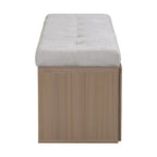 Banc à chaussures Meuble de rangement pour chaussures d'entrée Ottomane de rangement avec coussin rembourré et portes doubles pour l'entrée
