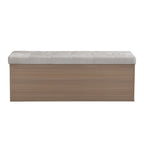 Banc à chaussures Meuble de rangement pour chaussures d'entrée Ottomane de rangement avec coussin rembourré et portes doubles pour l'entrée