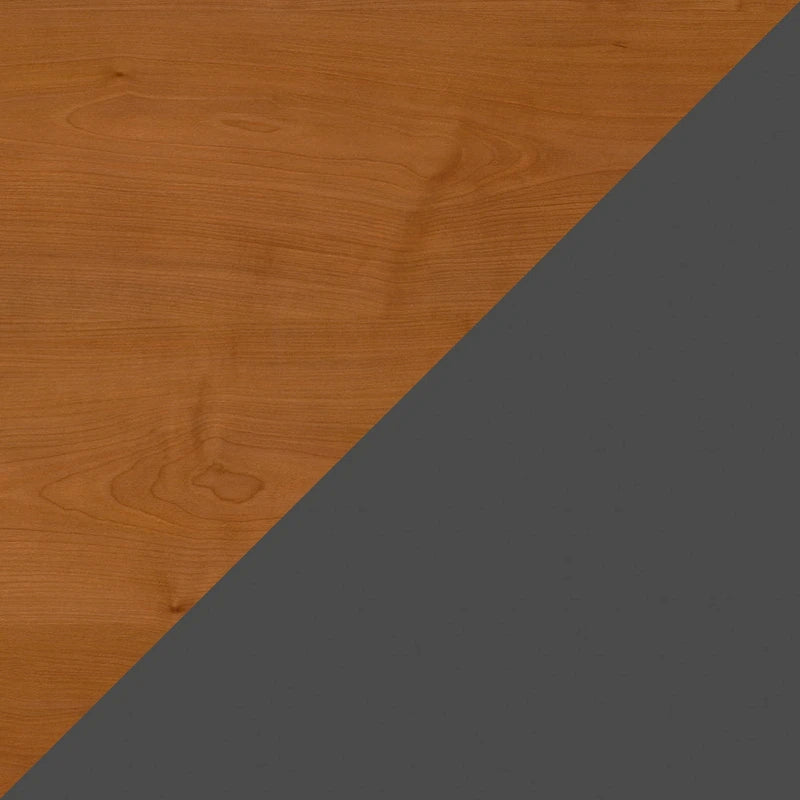 Bibliothèque 5 étagères avec portes, 36W – Acajou / Cerisier / Mocha, 1 personne