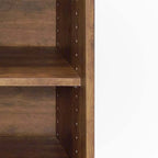 Meuble à chaussures coulissant 2 portes marron, capacité 12 paires