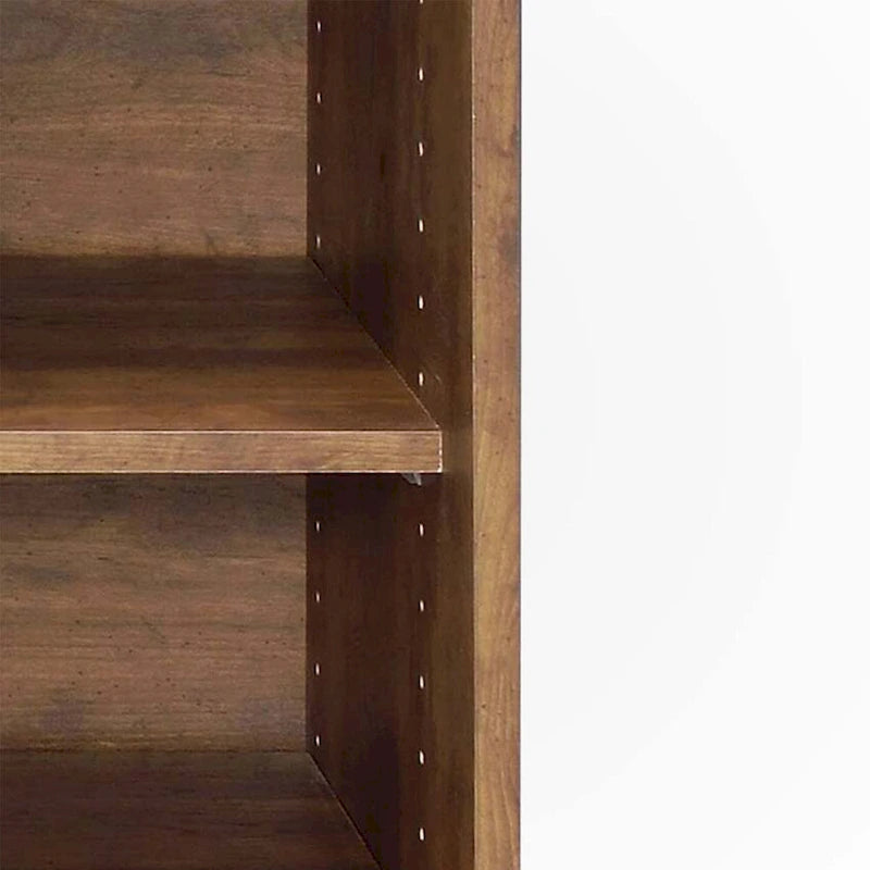 Meuble à chaussures coulissant 2 portes marron, capacité 12 paires