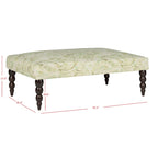 Banc tapissé motif cachemire vert – Siège individuel