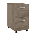 Classeur mobile à 2 tiroirs avec roulettes – Noyer Hickory / Noyer noir / Gris platine / Gris tempête / Blanc