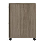 Classeur mobile à 2 tiroirs avec roulettes – Noyer Hickory / Noyer noir / Gris platine / Gris tempête / Blanc