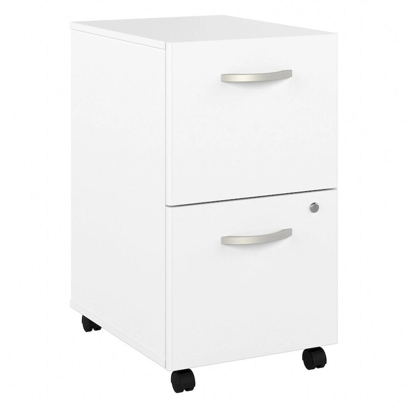 Classeur mobile à 2 tiroirs avec roulettes – Noyer Hickory / Noyer noir / Gris platine / Gris tempête / Blanc