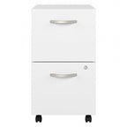 Classeur mobile à 2 tiroirs avec roulettes – Noyer Hickory / Noyer noir / Gris platine / Gris tempête / Blanc