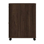 Classeur mobile à 2 tiroirs avec roulettes – Noyer Hickory / Noyer noir / Gris platine / Gris tempête / Blanc