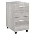 Classeur mobile à 2 tiroirs avec roulettes – Noyer Hickory / Noyer noir / Gris platine / Gris tempête / Blanc