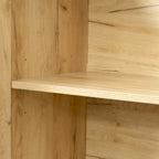 Buffet vaisselier en bois de chêne/expresso/noyer avec 3 portes et 2 tiroirs