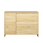 Buffet vaisselier en bois de chêne/expresso/noyer avec 3 portes et 2 tiroirs