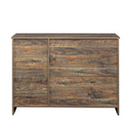 Buffet vaisselier en bois de chêne/expresso/noyer avec 3 portes et 2 tiroirs