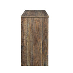 Buffet vaisselier en bois de chêne/expresso/noyer avec 3 portes et 2 tiroirs