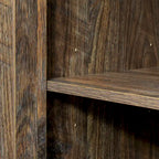 Buffet vaisselier en bois de chêne/expresso/noyer avec 3 portes et 2 tiroirs
