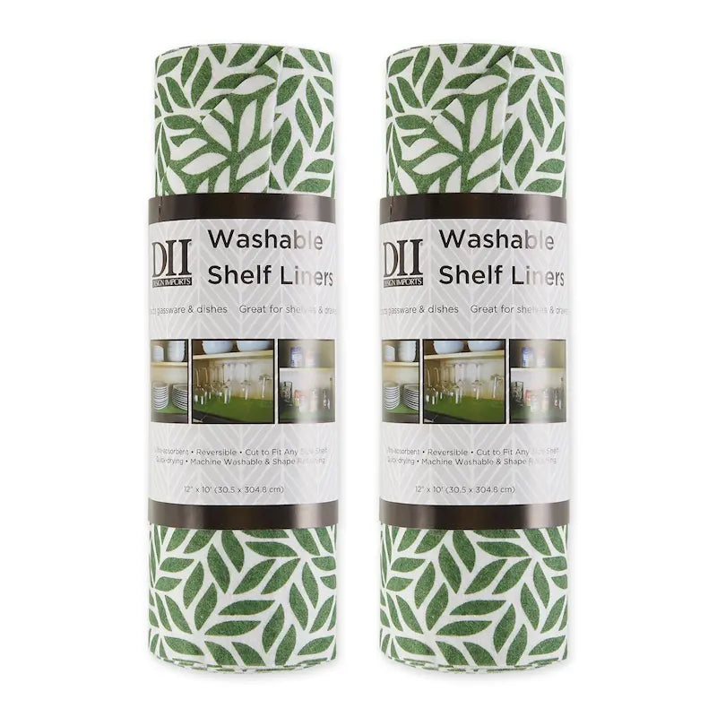 Doublure d'étagère non adhésive, lot de 2 – Plusieurs couleurs et motifs