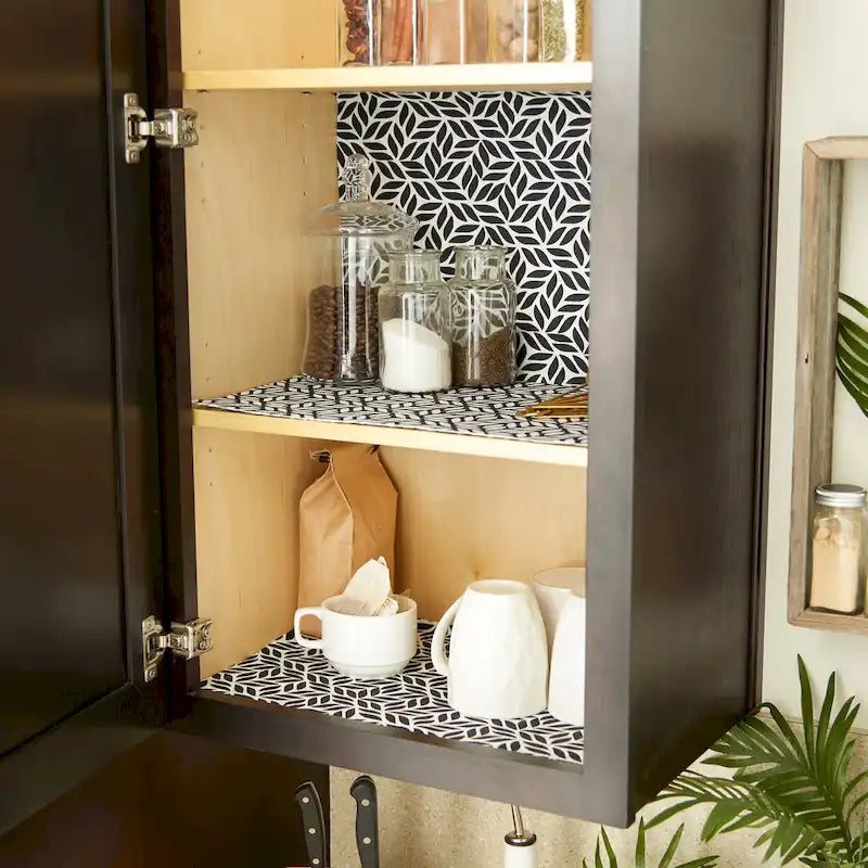 Doublure d'étagère non adhésive, lot de 2 – Plusieurs couleurs et motifs