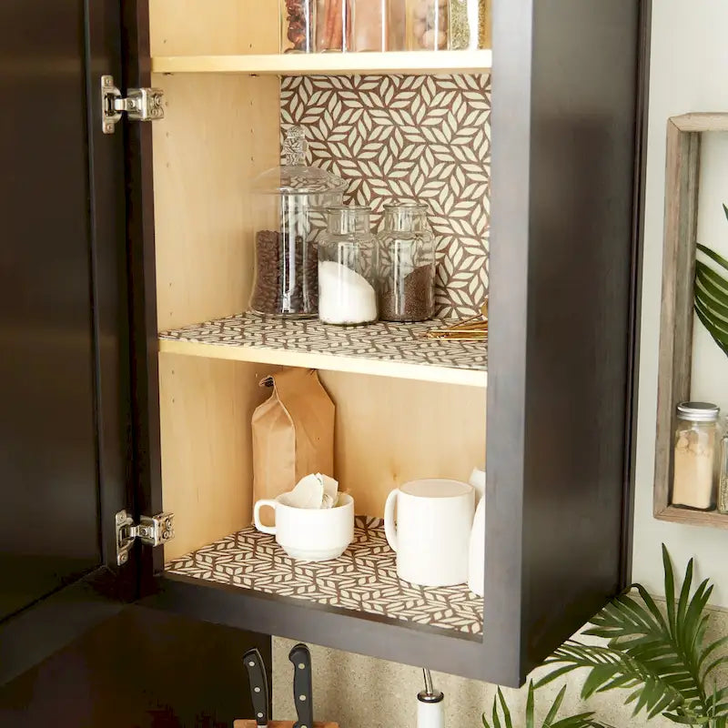 Doublure d'étagère non adhésive, lot de 2 – Plusieurs couleurs et motifs