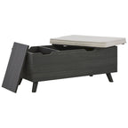 Banc de rangement beige – 39 larg. x 19 prof. x 17 haut., 1 place
