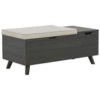 Banc de rangement beige – 39 larg. x 19 prof. x 17 haut., 1 place