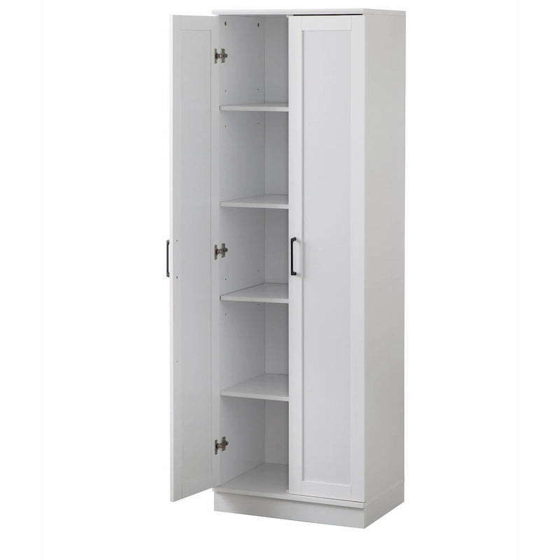 Armoire de cuisine 2 portes noire / noyer / blanche pour une personne