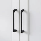 Armoire de cuisine 2 portes noire / noyer / blanche pour une personne
