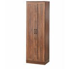 Armoire de cuisine 2 portes noire / noyer / blanche pour une personne