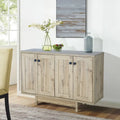 Meuble de rangement 2 portes, 119 cm — Chêne beige / Gris foncé / Gris vieilli, montage à 1 personne