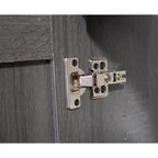 Meuble de rangement 2 portes, 119 cm — Chêne beige / Gris foncé / Gris vieilli, montage à 1 personne