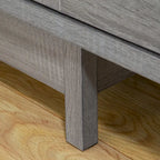 Meuble de rangement 2 portes, 119 cm — Chêne beige / Gris foncé / Gris vieilli, montage à 1 personne