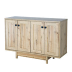Meuble de rangement 2 portes, 119 cm — Chêne beige / Gris foncé / Gris vieilli, montage à 1 personne