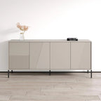 Buffet/Bahut mat – Teck/Cachemire, Cachemire et noir – 3 portes