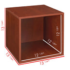 Casiers de rangement modulables Cherry, lot de 6, empilables