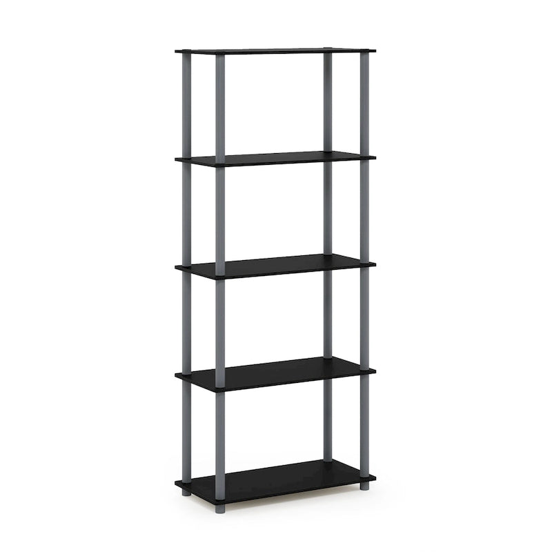 Étagère à livres autoportante à 5 niveaux, multicolore, simple