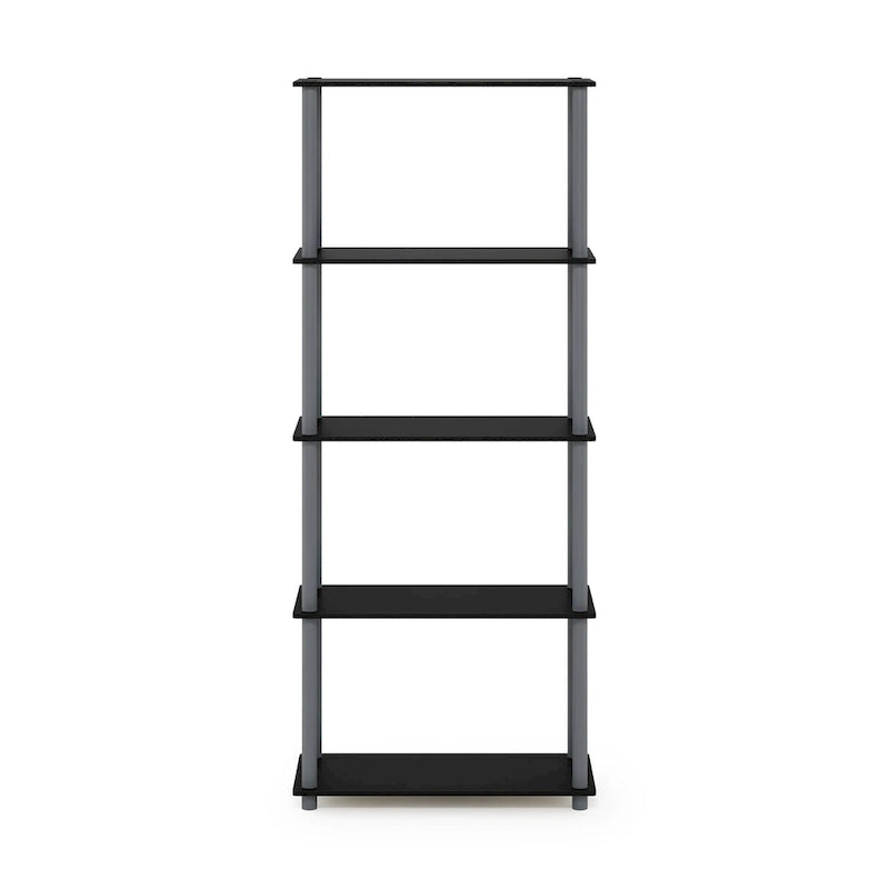 Étagère à livres autoportante à 5 niveaux, multicolore, simple