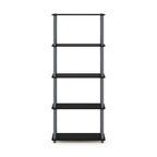 Étagère à livres autoportante à 5 niveaux, multicolore, simple
