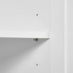 Armoire de rangement haute blanche – 2 portes et 2 tiroirs, pour 1 personne