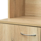 Armoire haute noire/noyer/blanche/chêne, 6 portes 1 tiroir, simple