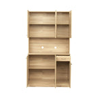 Armoire haute noire/noyer/blanche/chêne, 6 portes 1 tiroir, simple