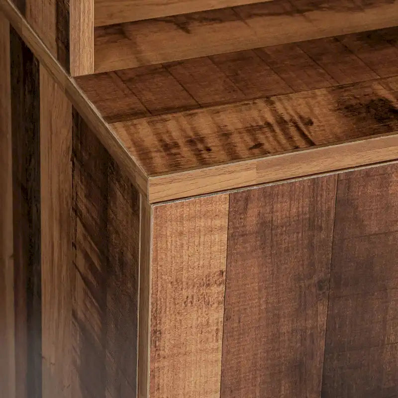 Armoire haute noire/noyer/blanche/chêne, 6 portes 1 tiroir, simple