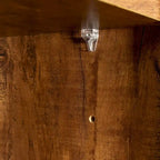 Armoire haute noire/noyer/blanche/chêne, 6 portes 1 tiroir, simple