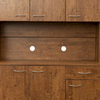 Armoire haute noire/noyer/blanche/chêne, 6 portes 1 tiroir, simple