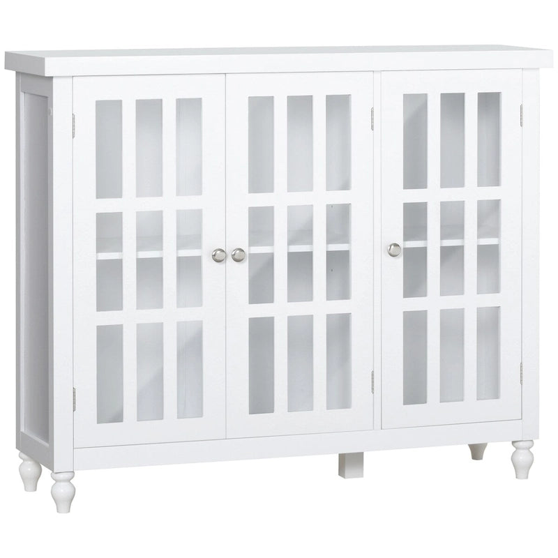 Armoire de rangement haute de 69 po avec étagères mobiles, garde-manger de style moderne avec portes à fermeture douce, café