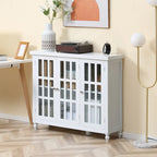 Armoire de rangement haute de 69 po avec étagères mobiles, garde-manger de style moderne avec portes à fermeture douce, café