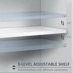 Armoire de rangement haute de 69 po avec étagères mobiles, garde-manger de style moderne avec portes à fermeture douce, café