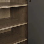 Banc de rangement pour chaussures blanc/gris foncé avec siège rembourré, 15-20 paires
