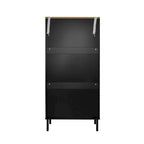 Meuble à chaussures autoportant 3 portes gris/noir – Pour 2 à 4 personnes