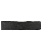 Banc de salle à manger en bois massif gris, 2 places, 165 cm / 183 cm